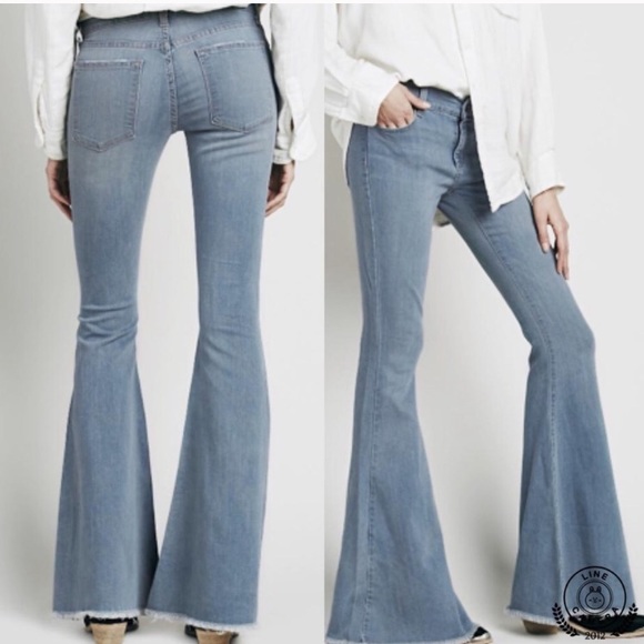 Free People Denim - NWT Free People Super Wide Bell Flare Jeans
